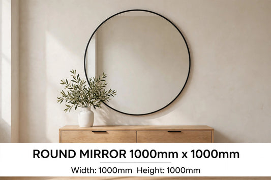 1000mm Round Mirror.